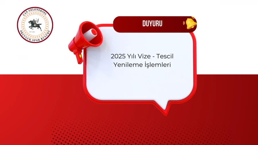 2025 Yılı Vize - Tescil Yenileme İşlemleri